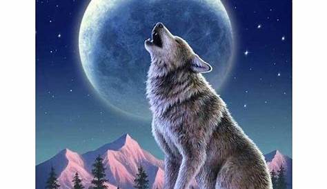 loups au claire de lune