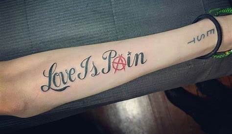 love is pain tattoo lettering - howtomanifestwithbayleaves