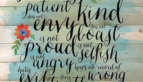 Love is Patient, Love is Kind Tile Coaster by WereAllRandomHere
