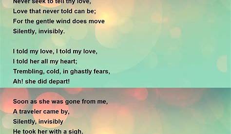 Love's Secret Poem by William Blake - Poem Hunter