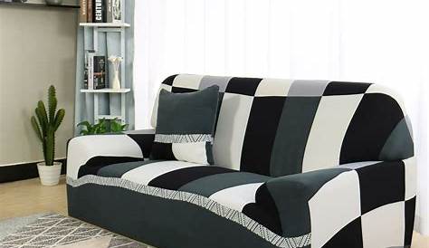 Subrtex 4-pieces Velvet High Stretch Washable Individual Cushion Sofa