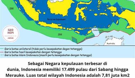 Luas Wilayah Indonesia Lengkap Daratan dan Lautan