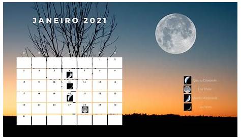Calendário 2021 com fases da Lua – Significados e benefícios | Fases da