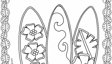 Luau Printable Coloring Pages