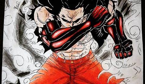 Drawing Luffy gear 4 snake man from anime One piece - YouTube