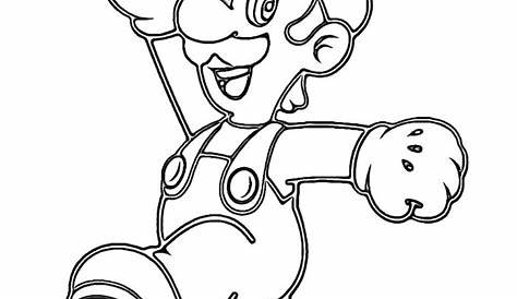 Disegno Luigi Super Mario Da Colorare - Gemmastafford-knits