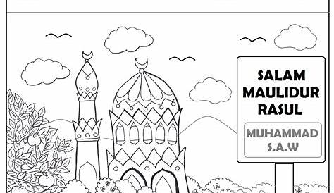 Poster Mewarna Maulidur Rasul 2019 - malayfit