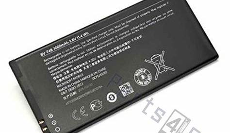 High Capacity 3550mAh Battery for Microsoft Lumia 640 XL RM-1096 RM