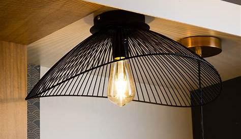 Luminaire Plafonnier Design Noir Applique Ou Une Lampe E14