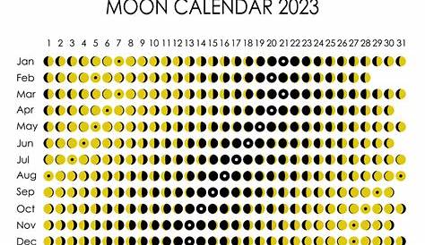 Calendrier lunaire Février 2023 (Hémisphère Sud) - Phases lunaires