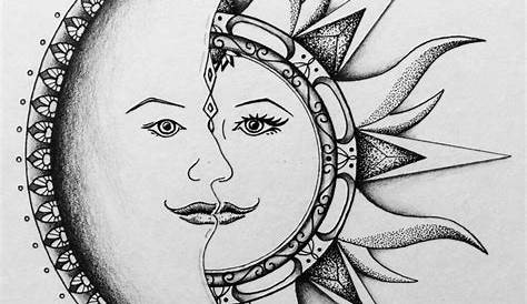 Pin by Vicki Cronk on Whimsical Pics | Moon and sun painting, Sun