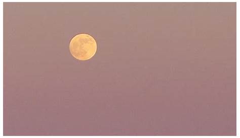 Photo Lune Ciel Rose Pix Lieu - Une Pleine Lune Jaune S Elevant En