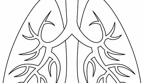 Lung Coloring Page