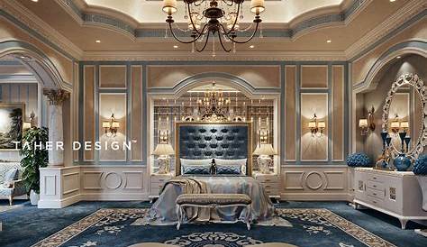 Luxury Master Bedroom by Taher Design Studio for a villa in Dubai