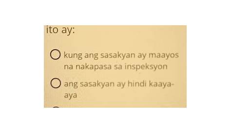 Huwag po sasagot kung di po ninyo alam ang sagot o walang ideya o kung