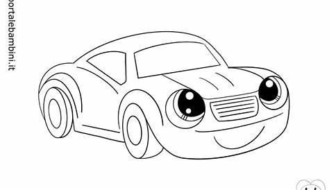 Auto da colorare, disegni di automobili da stampare per bambini