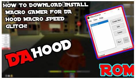 How To Macro Speed Glitch In Da Hood *UPDATED* - YouTube