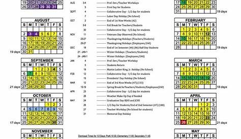 Madison Consolidated Schools Calendar