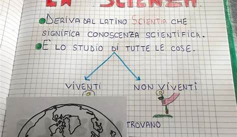 Quaderno di scienze – classe 2^ – Maestra Giulia
