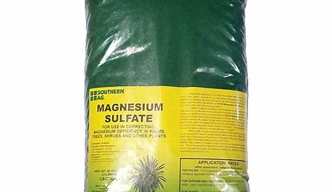 Magnesium Sulfate Fertilizer Label Epsom Salts For Plants (4lb)