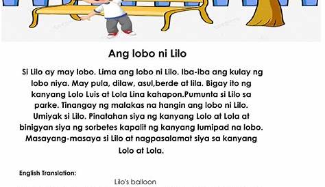 Maikling Kwento Sa Filipino Worksheets Lesson Worksheets Images