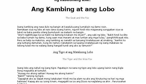 Maikling Kwentong Pambata Tagalog Halimbawa | Images and Photos finder