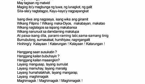 Sabayang Pagbigkas Wikang Filipino Sa Pambansang Kalayaan At | Images