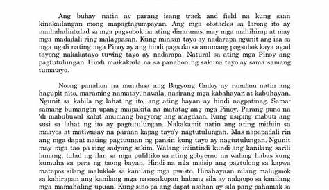 Halimbawa Ng Sanaysay Tungkol Sa Sariling Karanasan - *Blog sa FILIPINO