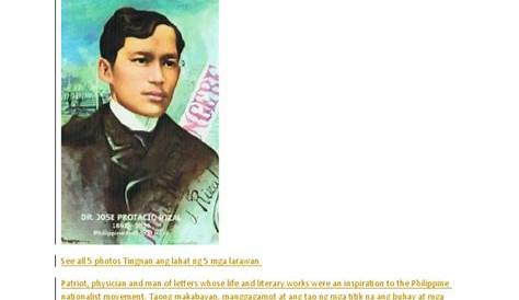 Maikling Talambuhay ni Jose Rizal