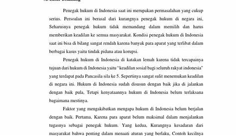 Makalah Hukum dan Penegakan Hukum