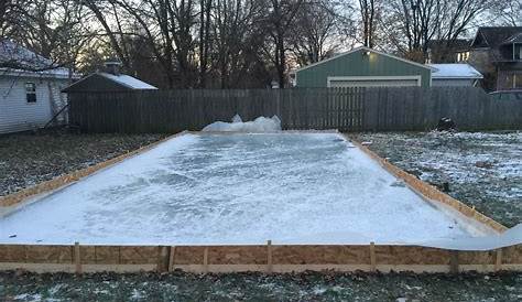 Making Ice Rink In Backyard