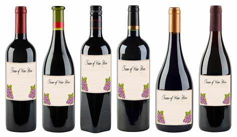 Wine Label Template, Printable Wine Label, Personalized Label, Wine