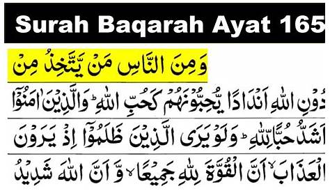 Surat Al-Baqarah Ayat 165 | Tafsirq.com