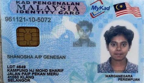 Identity Card (IC) or MyKad in Malaysia. | Truly Miszvr