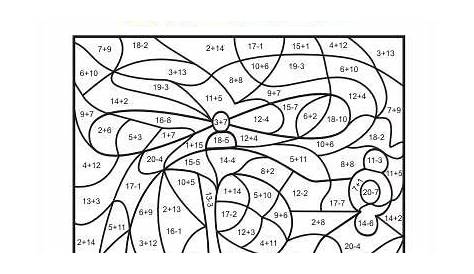 Rechenmandala Minusaufgaben und Mathe Übungsaufgaben 1. Klasse | MATH2