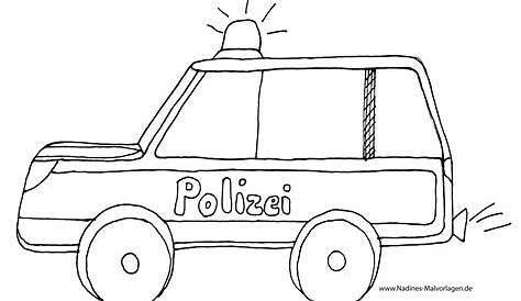 Polizeiauto Ausmalbild - Malvorlagen Polizei Kostenlos Herunterladen