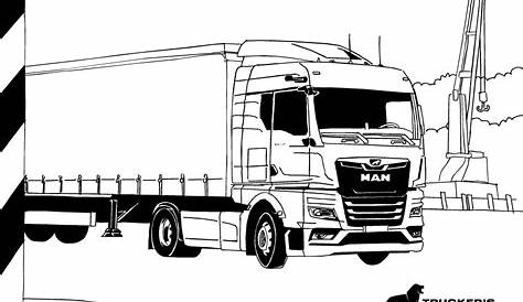 Der MAN TGX zum Ausmalen | Trucker’s World Deutschland