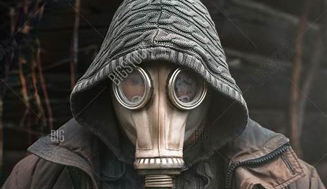 A Man Wearing a Gas Mask stock image. Image of caucasian - 177019329