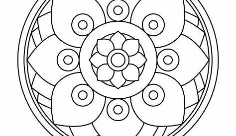 mandalaAD_175 Mandala Madness Coloring Book No.6 - Circular mandala