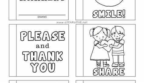 Good Manners Worksheets For Kindergarten Manners preschool, Free