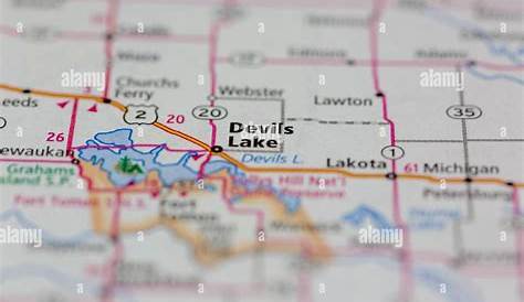 Devils Lake topographic map, ND USGS Topo Quad 48098a7