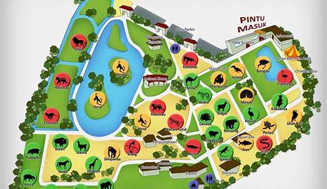 kebun binatang ragunan peta - Penelusuran Google | Zoo map, Signage