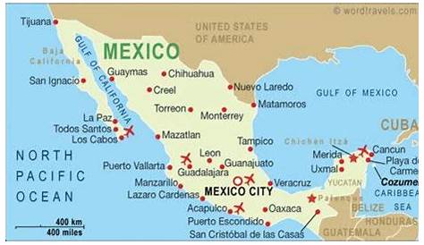 International Airports In Mexico Map