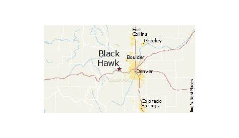 Vintage Map of Black Hawk, Colorado 1882 by Ted's Vintage Art