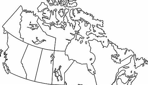Map Of Canada Blank Printable