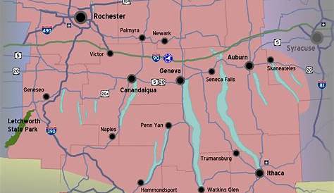 Map Of Finger Lakes Area