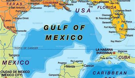 Map Of Gulf Of Mexico World Map