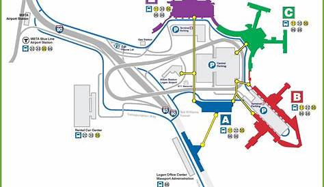 Boston Logan Airport Map (BOS) Printable Terminal Maps, Shops, Food