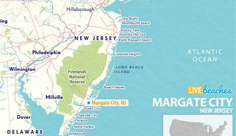 Margate City New Jersey Street Map 3443890