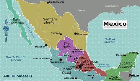 Vector Mexico Map by State Labeled Etsy